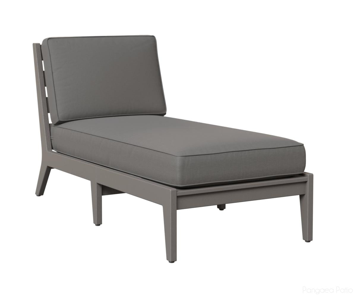 BGMHACL3063LG-Berlin Gardens-Mayhew Armless Chaise Lounge-Light Gray BG-Pangaea Patio