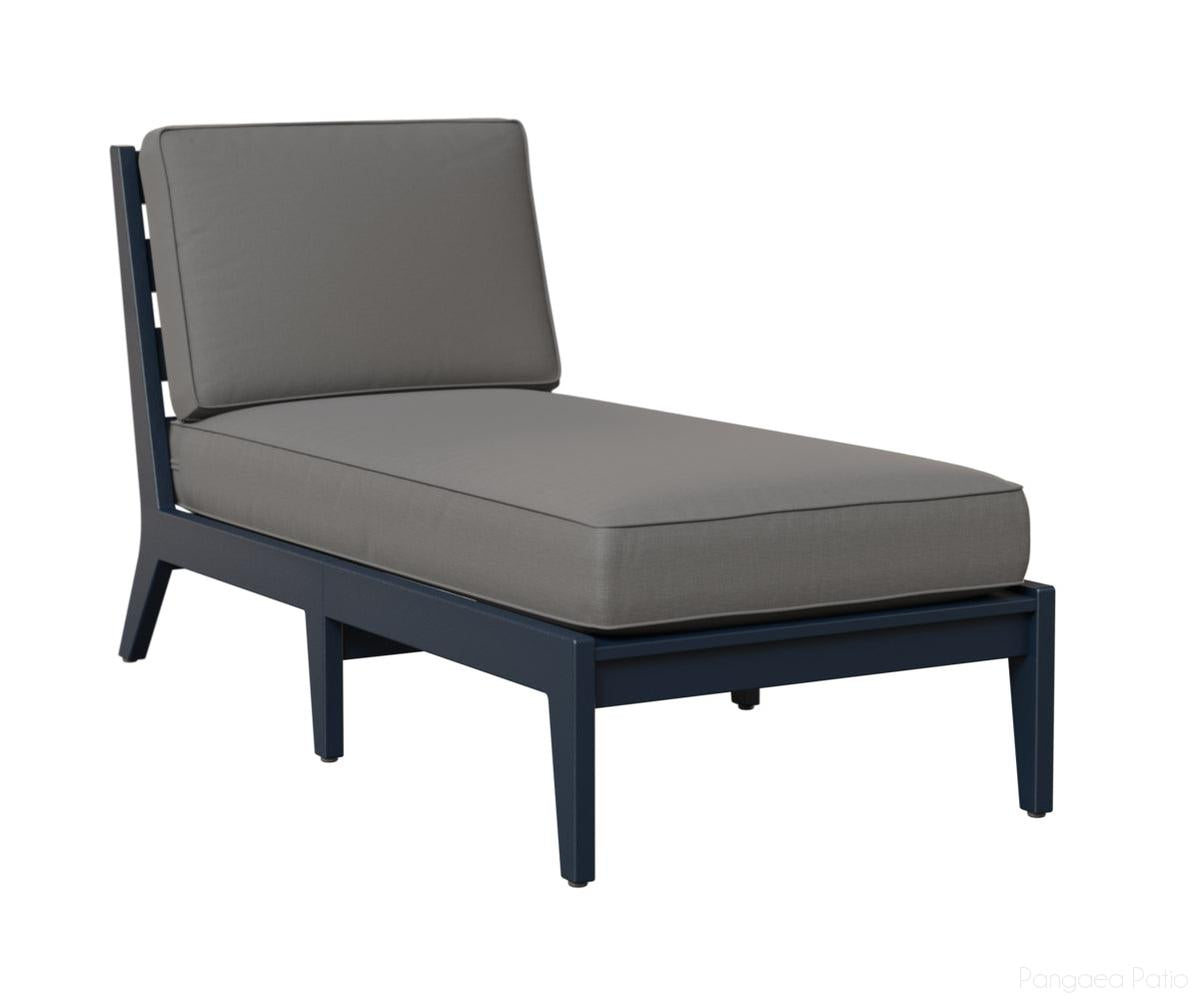 BGMHACL3063NB-Berlin Gardens-Mayhew Armless Chaise Lounge-Navy Blue BG-Pangaea Patio