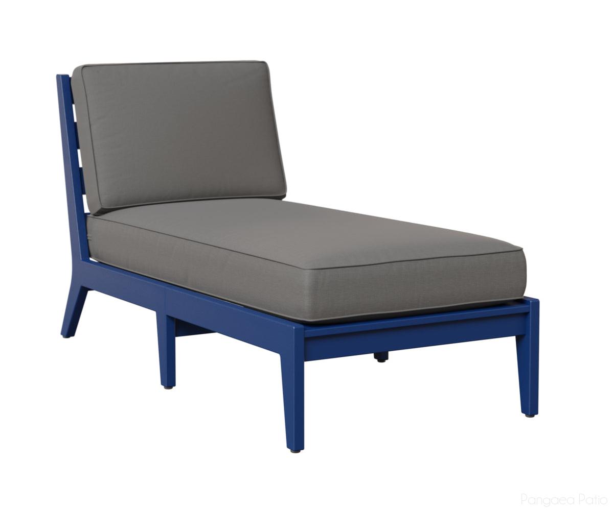 BGMHACL3063PB-Berlin Gardens-Mayhew Armless Chaise Lounge-Pacific Blue BG-Pangaea Patio
