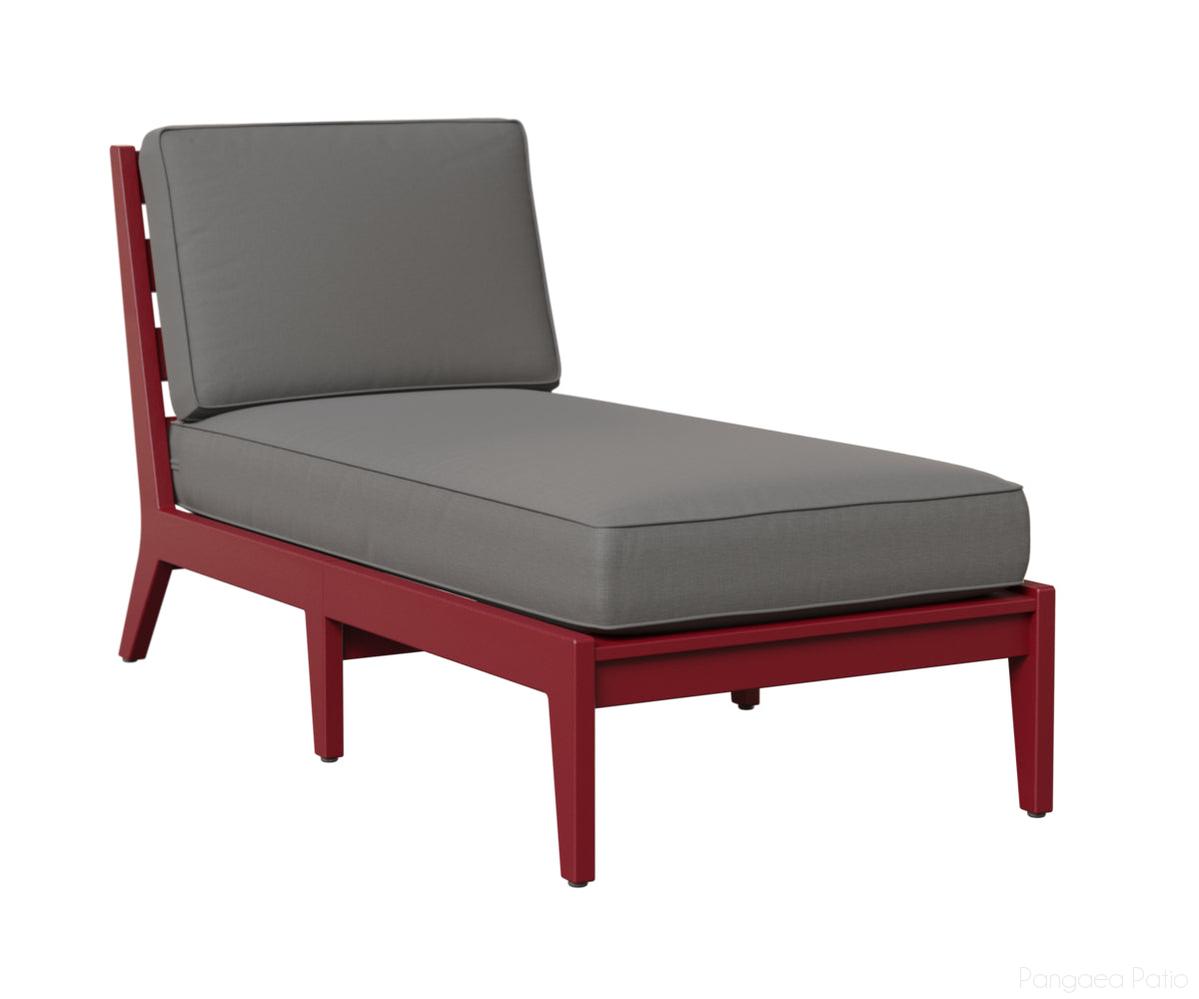 BGMHACL3063SR-Berlin Gardens-Mayhew Armless Chaise Lounge-Scarlet Red BG-Pangaea Patio