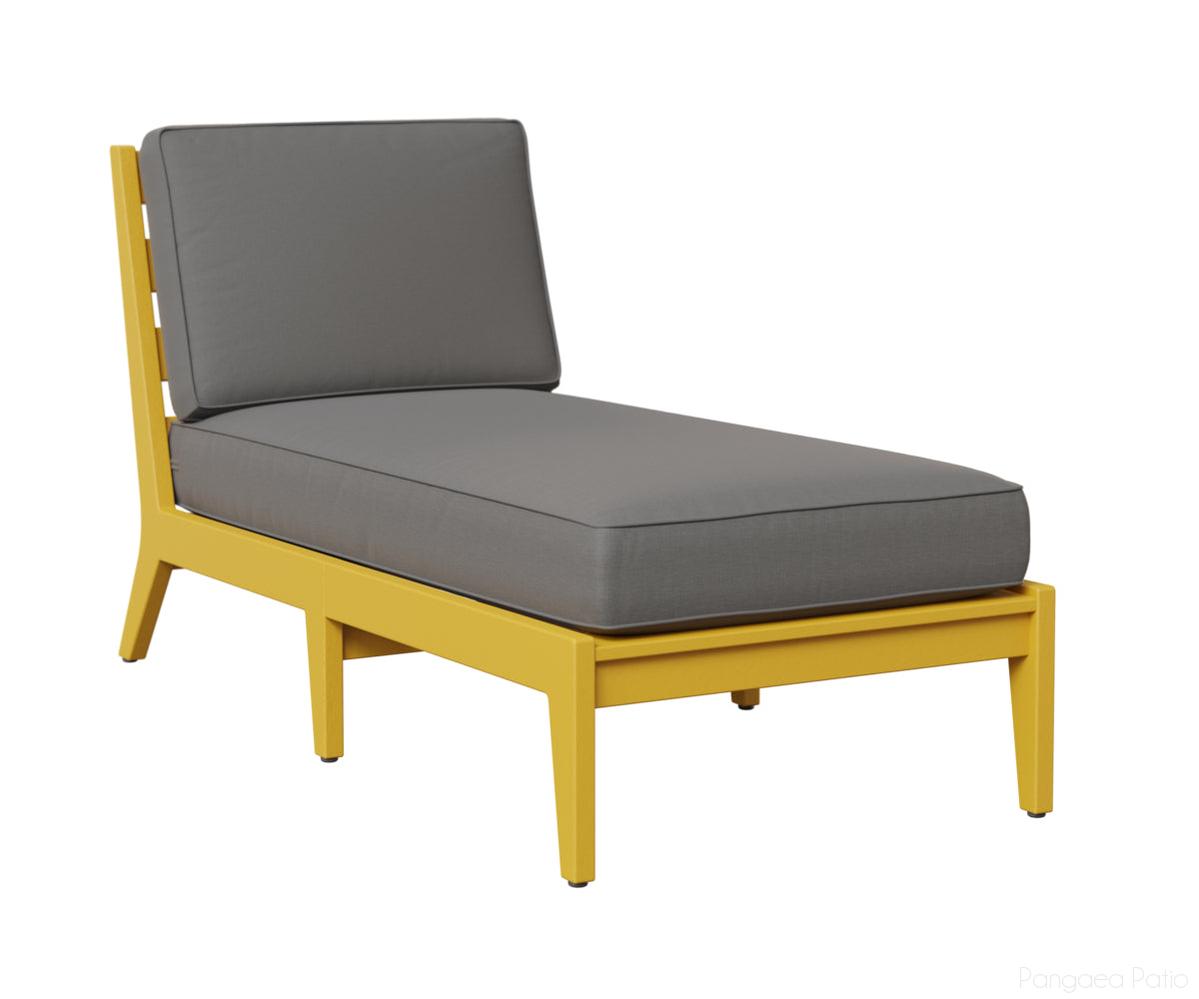 BGMHACL3063SY-Berlin Gardens-Mayhew Armless Chaise Lounge-Sunburst Yellow BG-Pangaea Patio