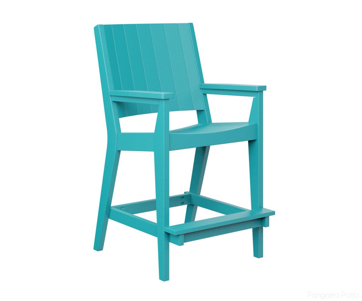 BGMHCBC2647AB-Berlin Gardens-Mayhew Bar Chair-Aruba Blue BG-Pangaea Patio