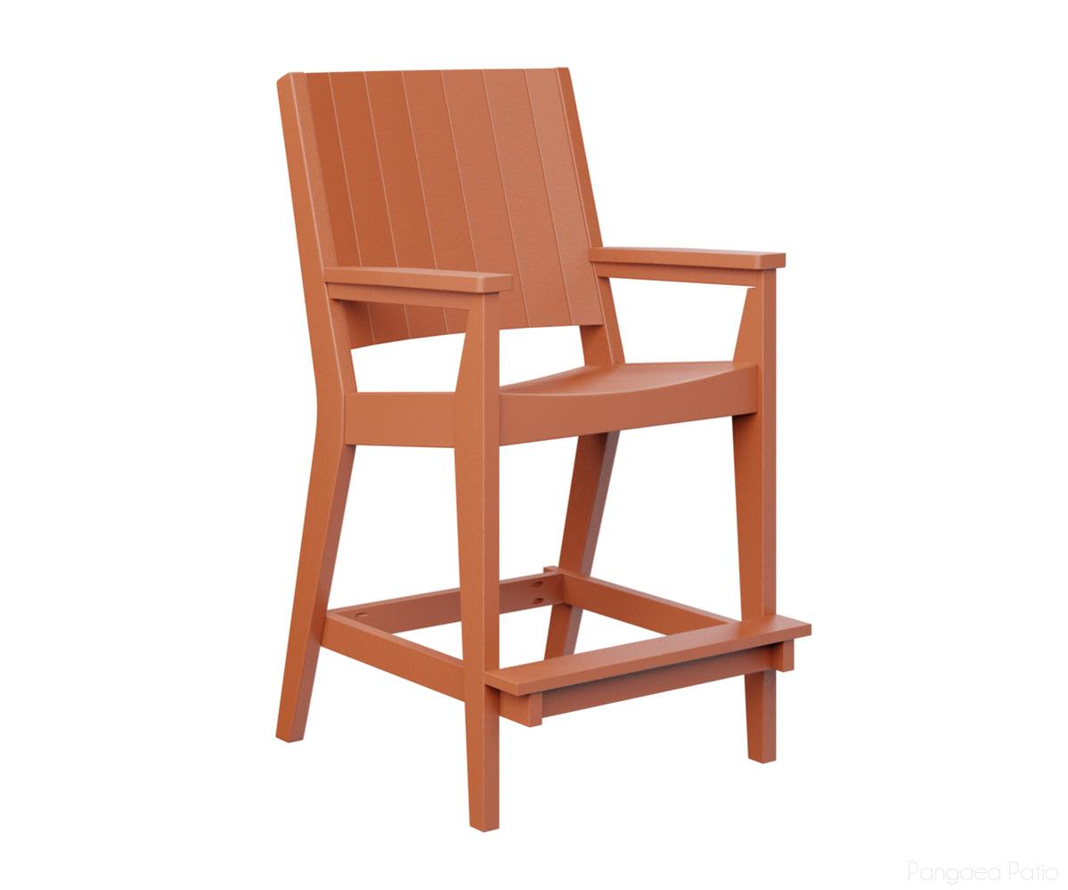 BGMHCBC2647MO-Berlin Gardens-Mayhew Bar Chair-Mango Orange BG-Pangaea Patio