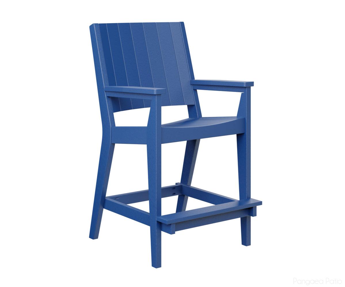 BGMHCBC2647PB-Berlin Gardens-Mayhew Bar Chair-Pacific Blue BG-Pangaea Patio