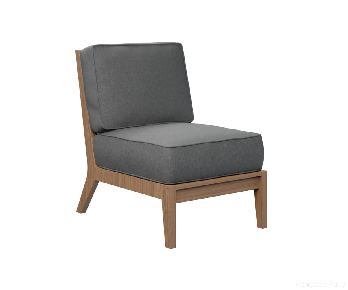 BGMHCAS2334AM-Berlin Gardens-Mayhew Center Armless Section-Antique Mahogany BG-Pangaea Patio