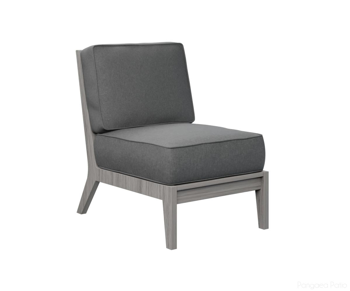 BGMHCAS2334DG-Berlin Gardens-Mayhew Center Armless Section-Driftwood Gray BG-Pangaea Patio