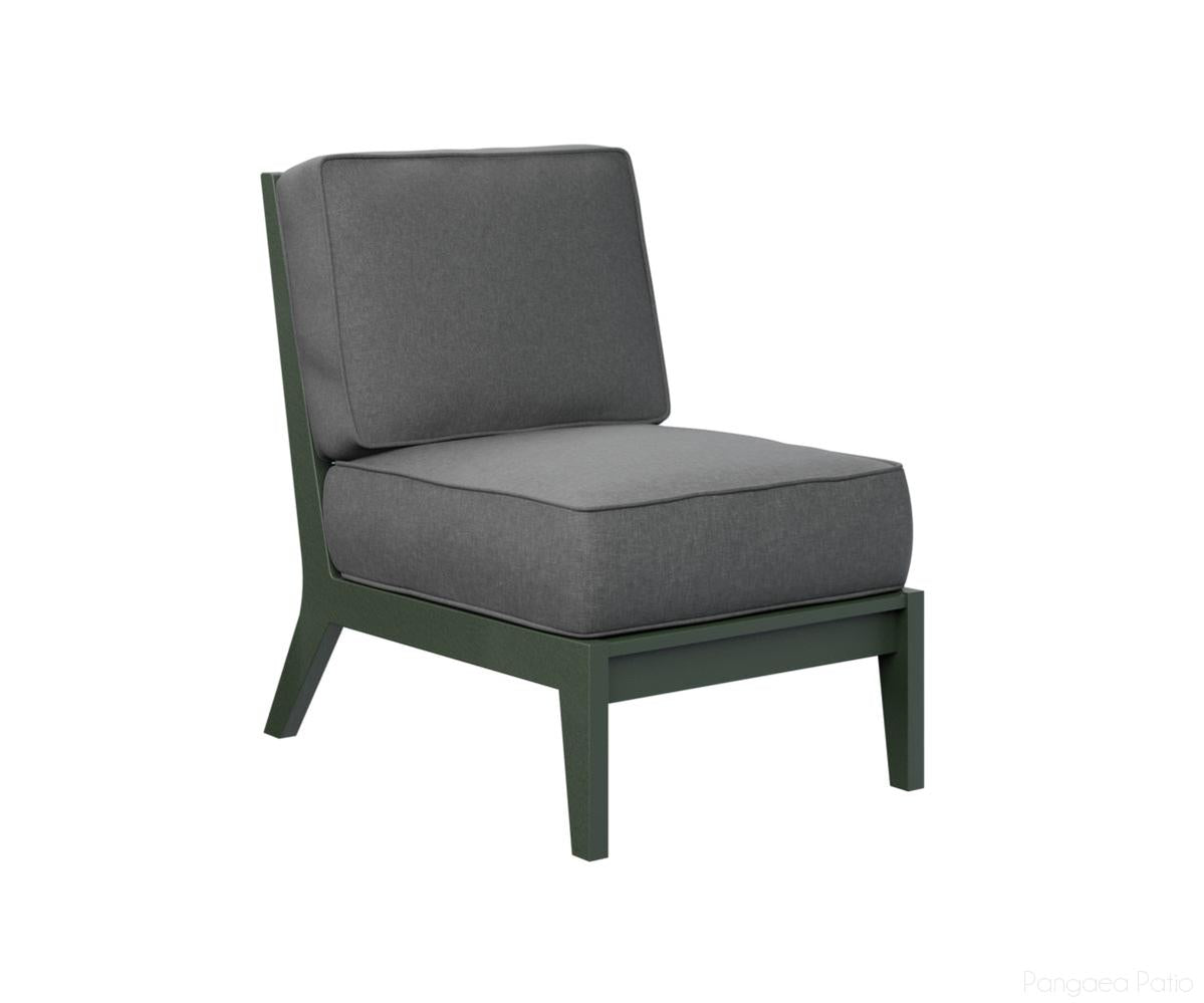 BGMHCAS2334G-Berlin Gardens-Mayhew Center Armless Section-Green BG-Pangaea Patio