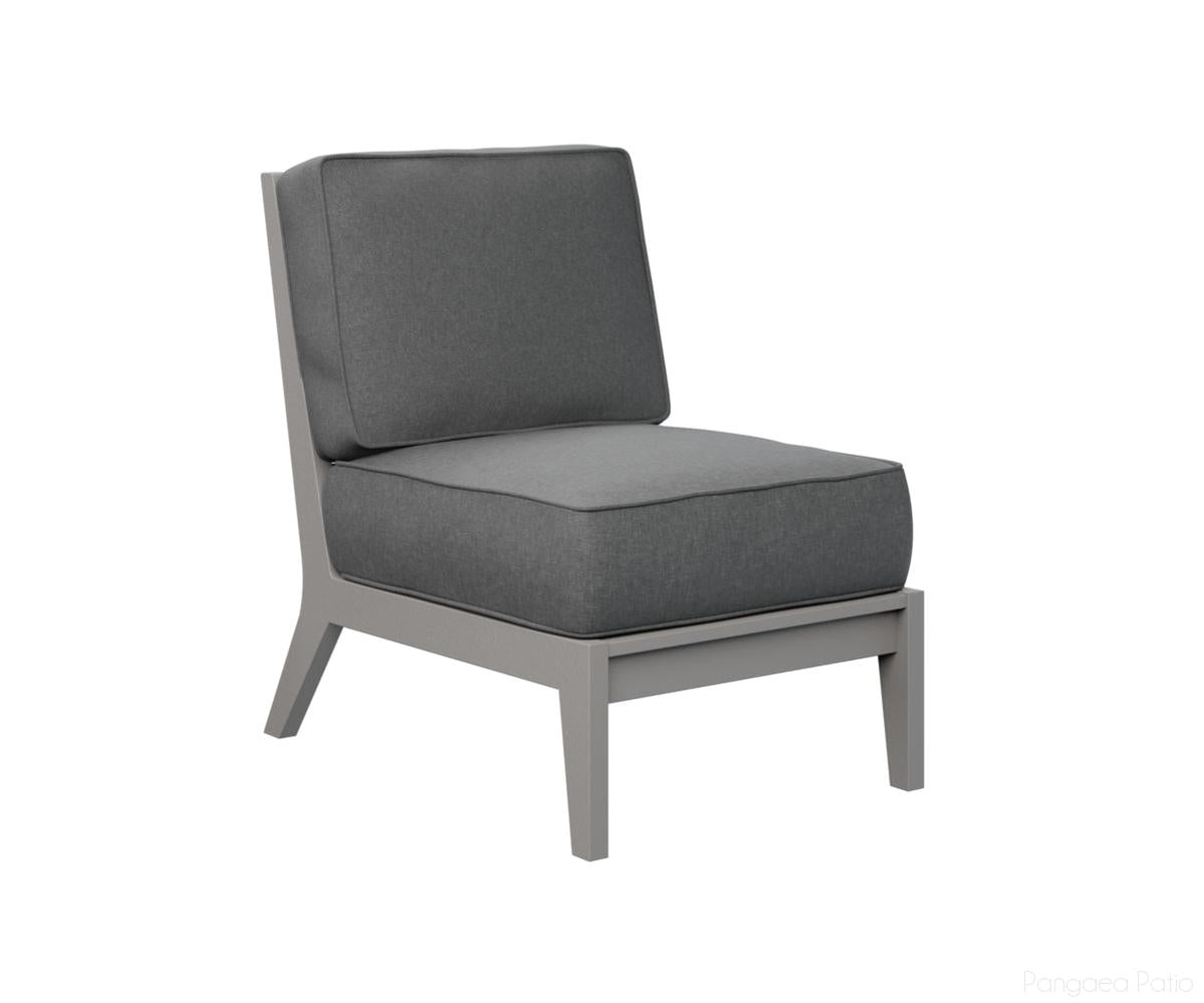 BGMHCAS2334LG-Berlin Gardens-Mayhew Center Armless Section-Light Gray BG-Pangaea Patio