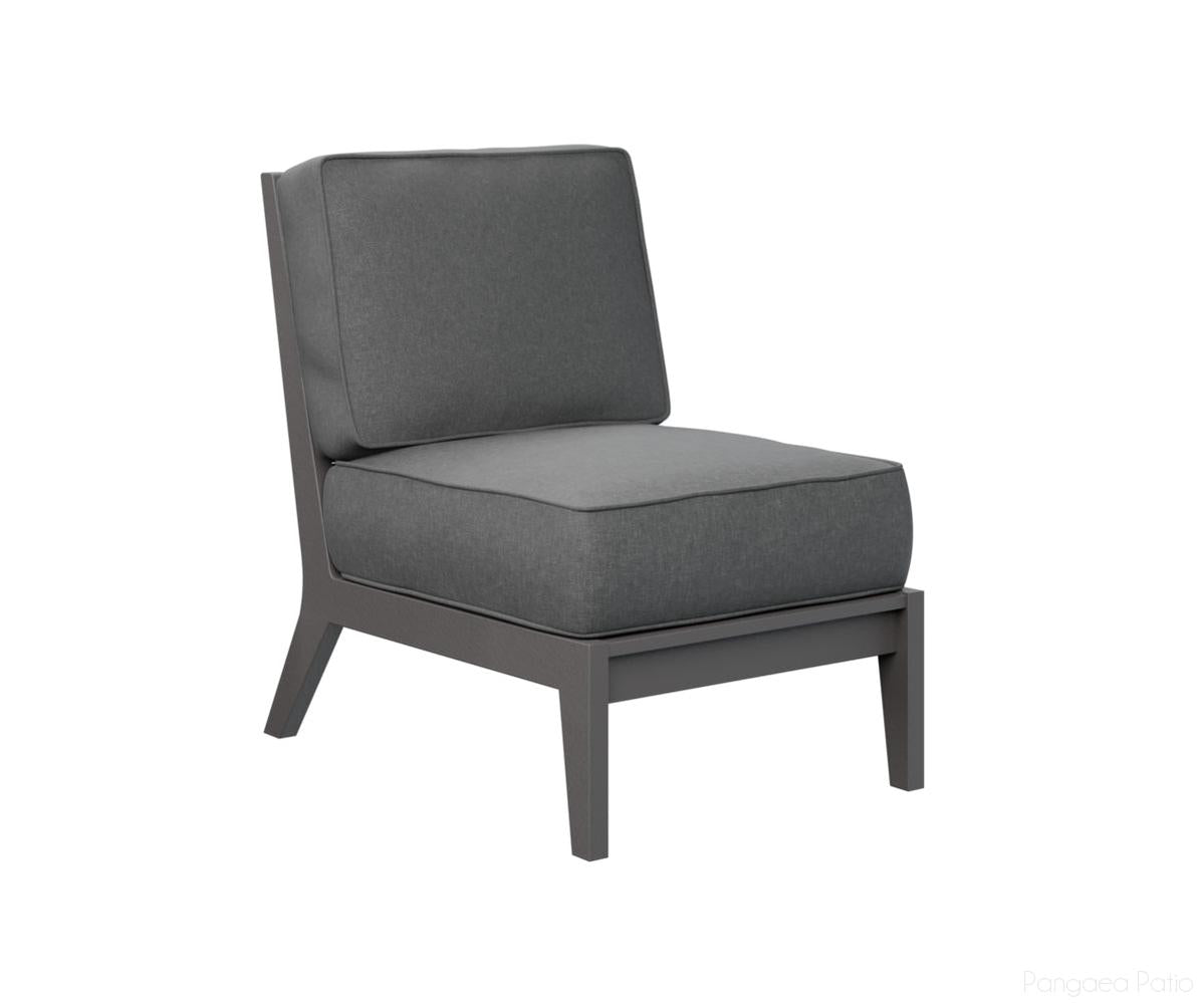BGMHCAS2334SG-Berlin Gardens-Mayhew Center Armless Section-Smoke Gray BG-Pangaea Patio