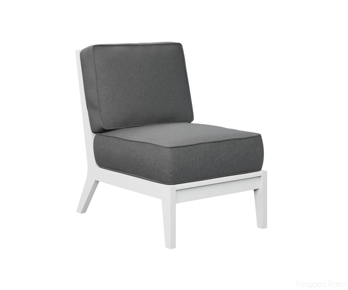 BGMHCAS2334W-Berlin Gardens-Mayhew Center Armless Section-White BG-Pangaea Patio