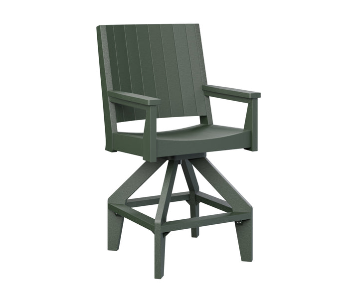 BGMHCSB2647G-Berlin Gardens-Mayhew Chat Swivel Bar Chair-Pangaea Patio