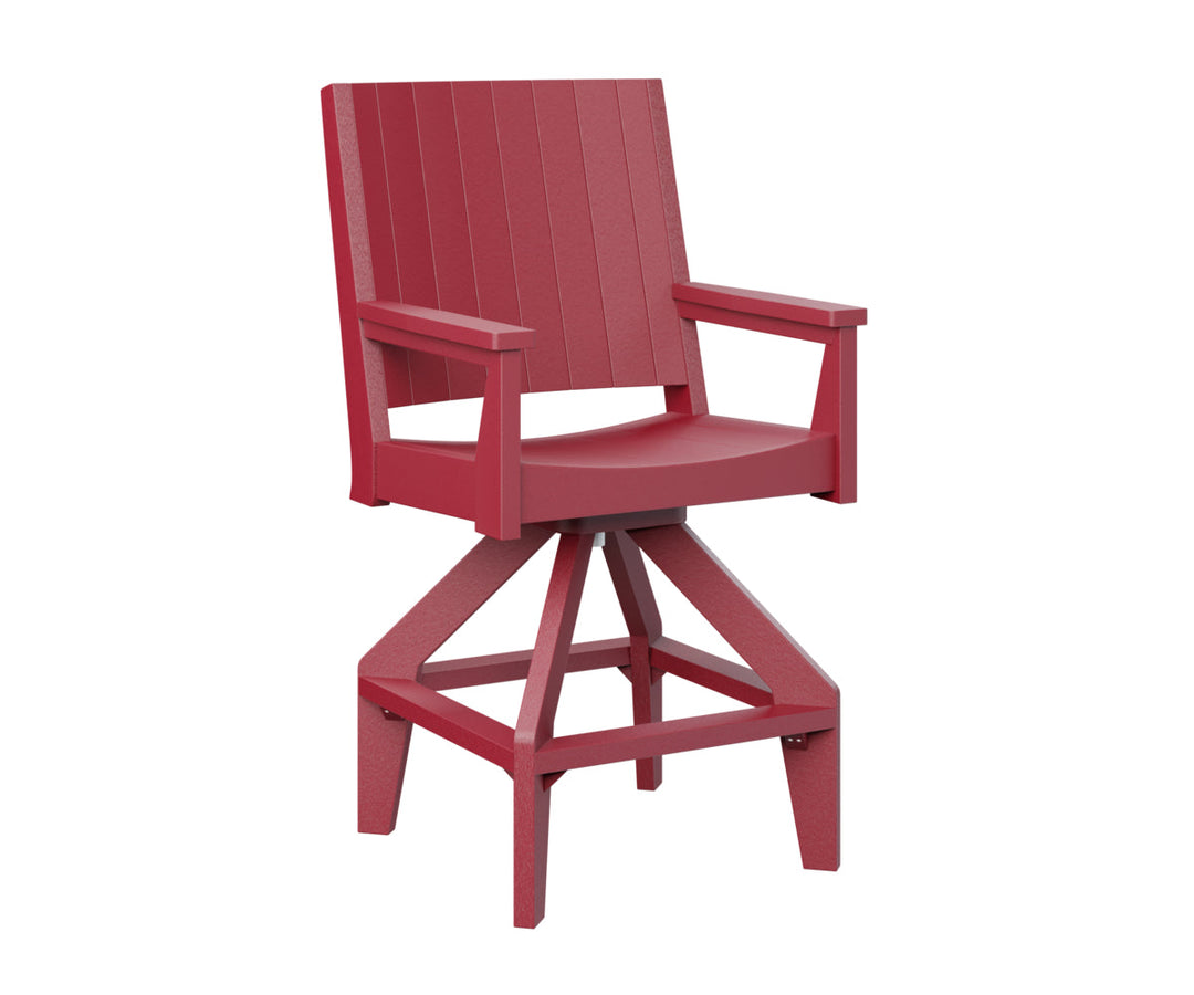 BGMHCSB2647SR-Berlin Gardens-Mayhew Chat Swivel Bar Chair-Pangaea Patio