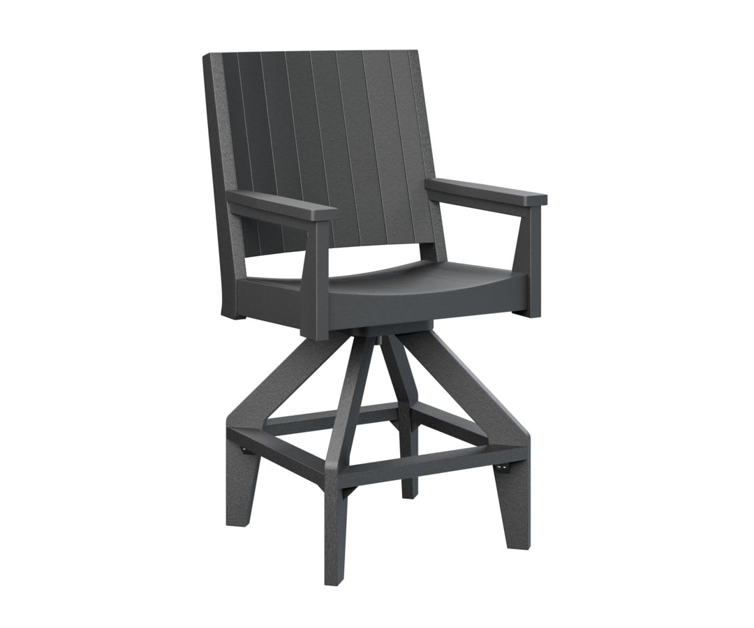 BGMHCSB2647B-Berlin Gardens-Mayhew Chat Swivel Bar Chair-Pangaea Patio