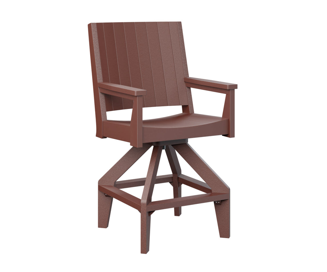 BGMHCSB2647BR-Berlin Gardens-Mayhew Chat Swivel Bar Chair-Pangaea Patio