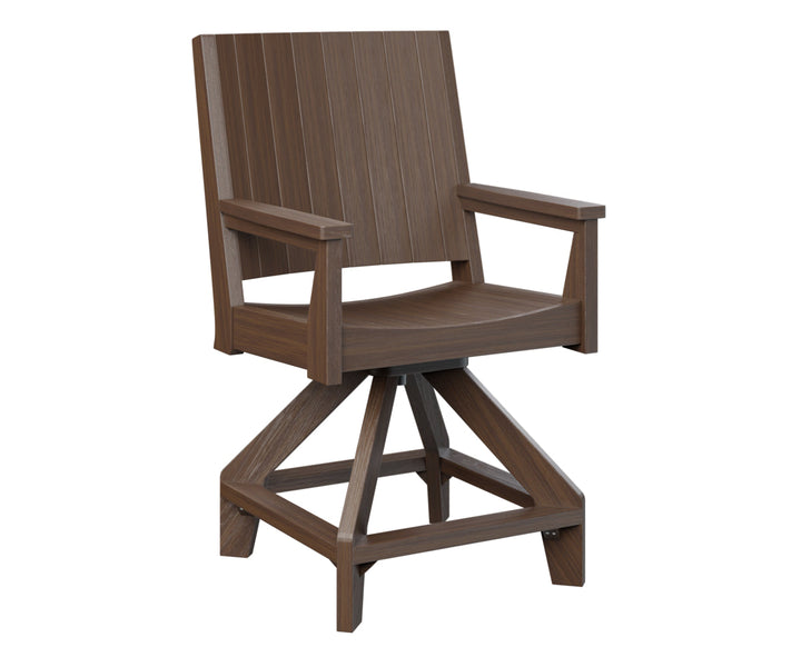 BGMHCSC2644BW-Berlin Gardens-Mayhew Chat Swivel Counter Chair-Pangaea Patio