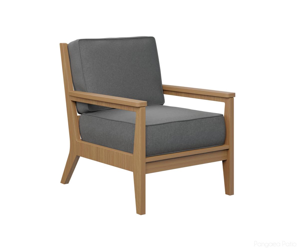 BGMHCC2834NT-Berlin Gardens-Mayhew Club Chair-Natural Teak BG-Pangaea Patio