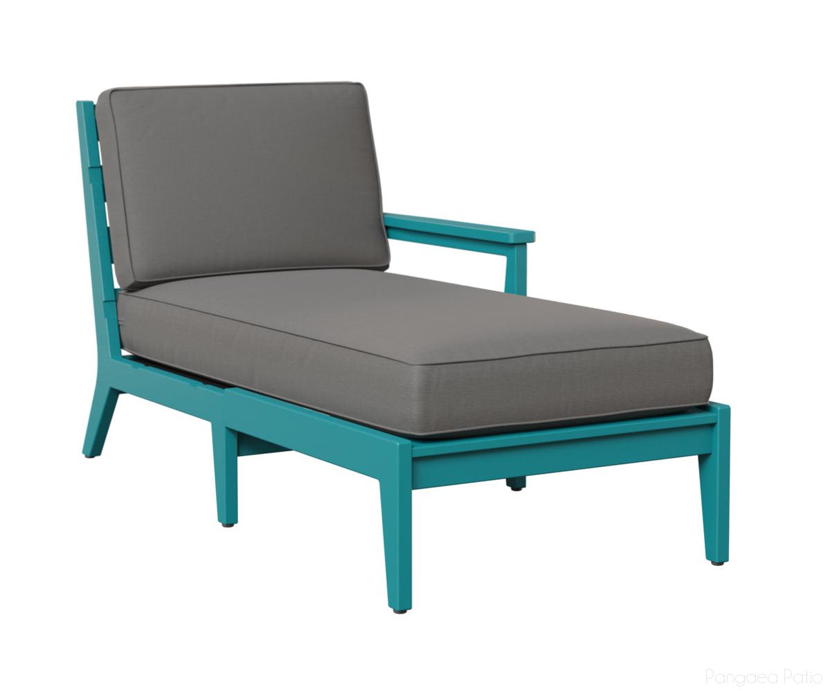 BGMHLCL3063AB-Berlin Gardens-Mayhew Left Arm Chaise Lounge-Aruba Blue BG-Pangaea Patio