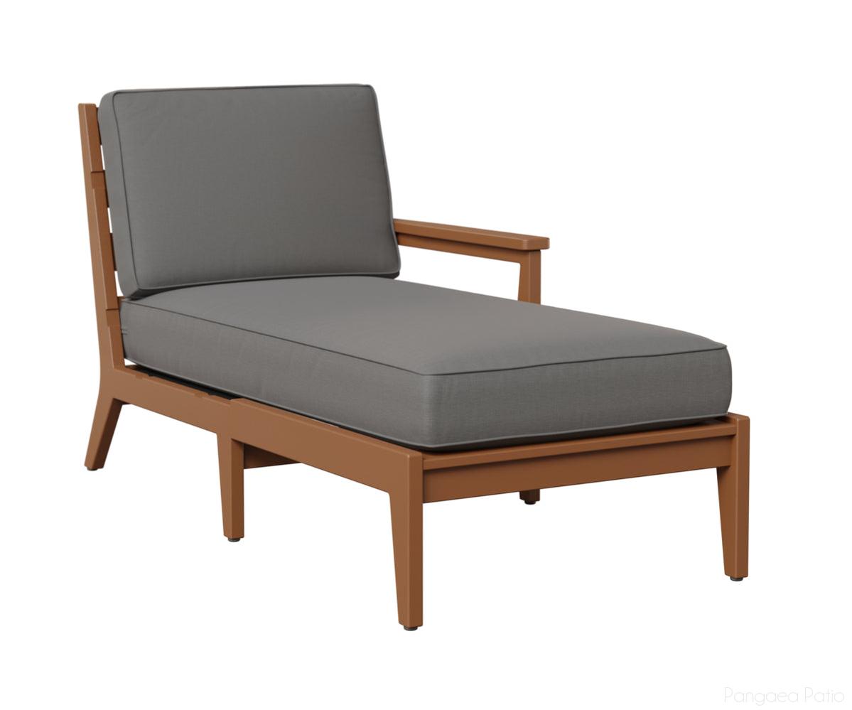 BGMHLCL3063C-Berlin Gardens-Mayhew Left Arm Chaise Lounge-Cedar BG-Pangaea Patio