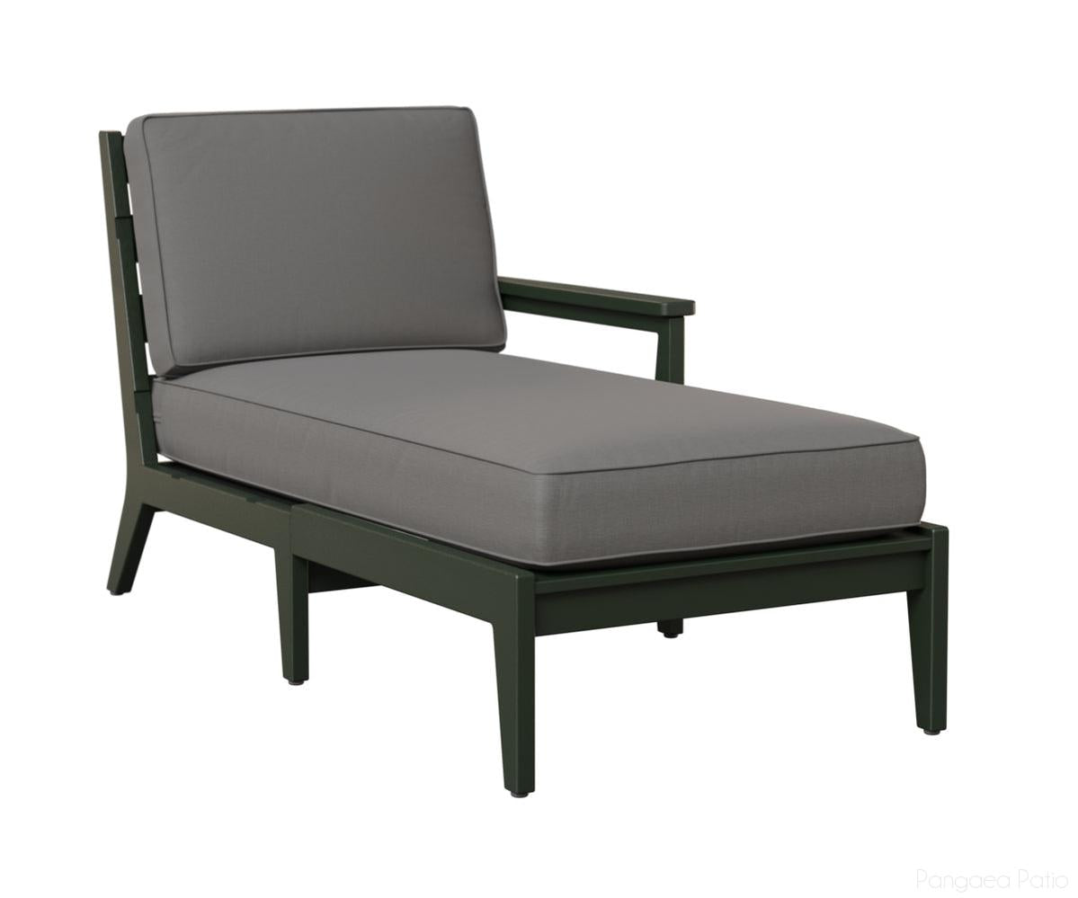 BGMHLCL3063G-Berlin Gardens-Mayhew Left Arm Chaise Lounge-Green BG-Pangaea Patio