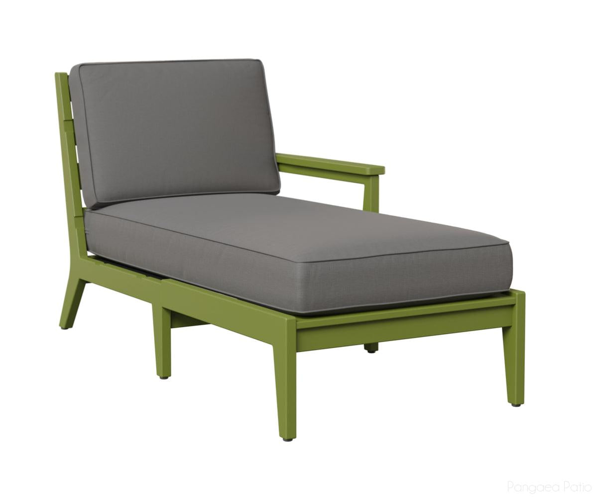 BGMHLCL3063KG-Berlin Gardens-Mayhew Left Arm Chaise Lounge-Kiwi Green BG-Pangaea Patio