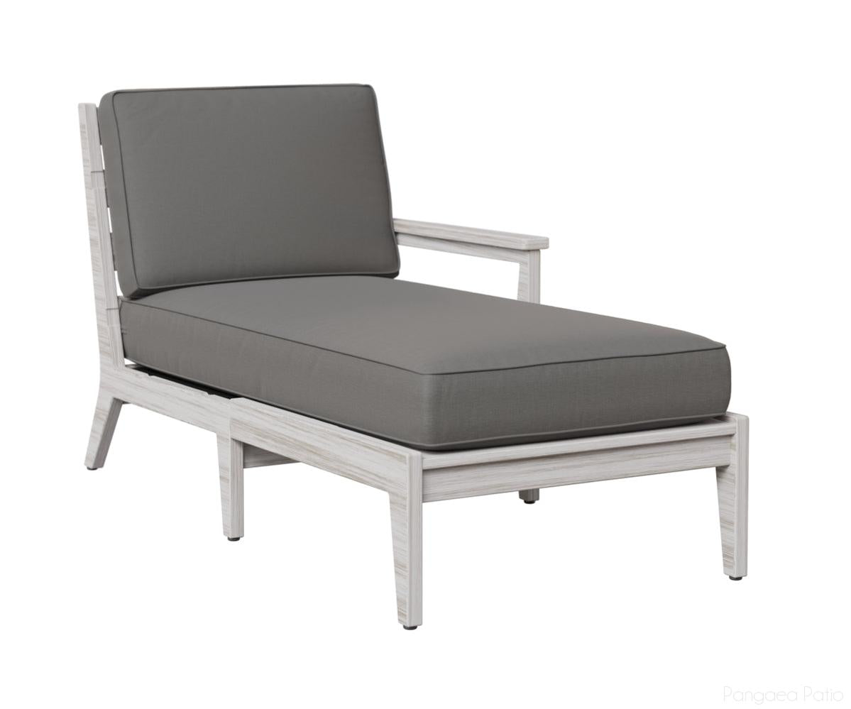 BGMHLCL3063SS-Berlin Gardens-Mayhew Left Arm Chaise Lounge-Seashell BG-Pangaea Patio