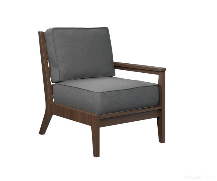 BGMHLSC2734BW-Berlin Gardens-Mayhew Left Arm Club Chair-Brazilian Walnut BG-Pangaea Patio