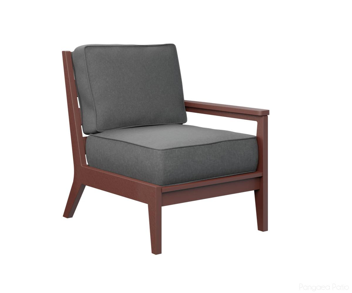 BGMHLSC2734BR-Berlin Gardens-Mayhew Left Arm Club Chair-Burgundy BG-Pangaea Patio