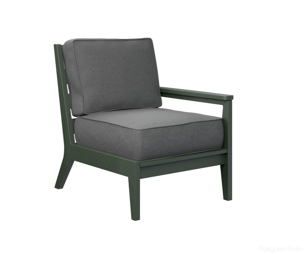 BGMHLSC2734G-Berlin Gardens-Mayhew Left Arm Club Chair-Green BG-Pangaea Patio