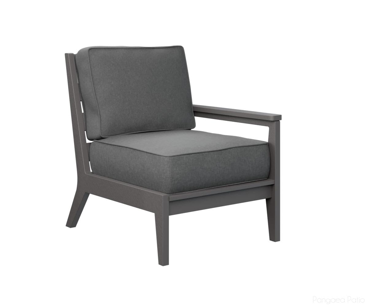 BGMHLSC2734SG-Berlin Gardens-Mayhew Left Arm Club Chair-Smoke Gray BG-Pangaea Patio