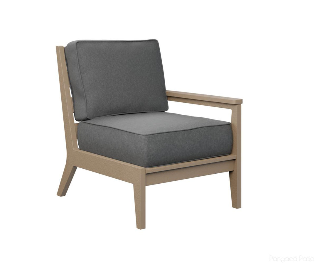 BGMHLSC2734WW-Berlin Gardens-Mayhew Left Arm Club Chair-Weatherwood BG-Pangaea Patio
