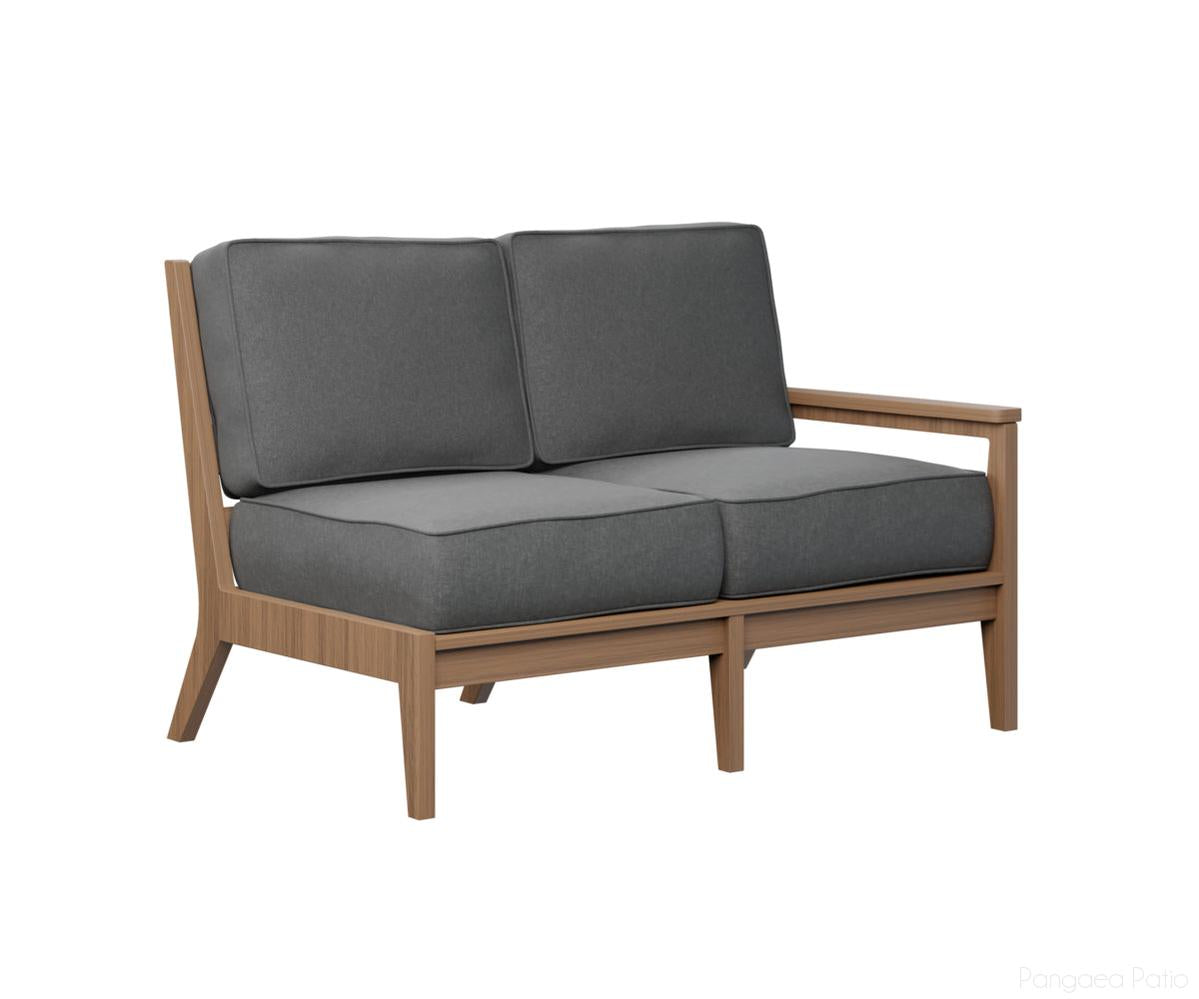BGMHLSL5134AM-Berlin Gardens-Mayhew Left Arm Loveseat-Antique Mahogany BG-Pangaea Patio
