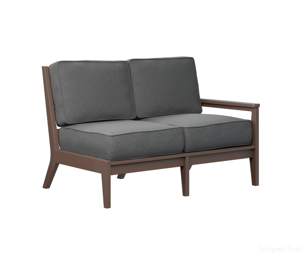 BGMHLSL5134CB-Berlin Gardens-Mayhew Left Arm Loveseat-Chocolate Brown BG-Pangaea Patio