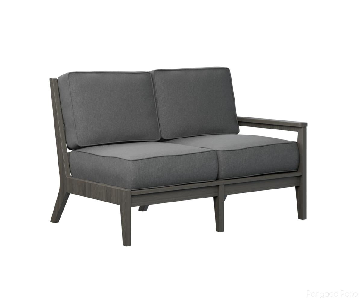 BGMHLSL5134CG-Berlin Gardens-Mayhew Left Arm Loveseat-Coastal Gray BG-Pangaea Patio