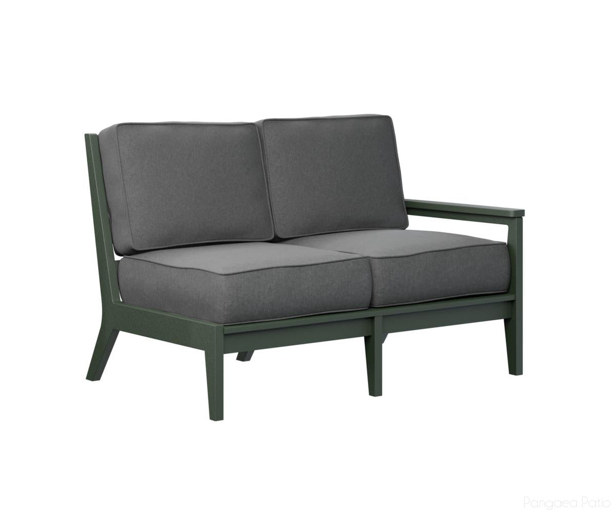 BGMHLSL5134G-Berlin Gardens-Mayhew Left Arm Loveseat-Green BG-Pangaea Patio