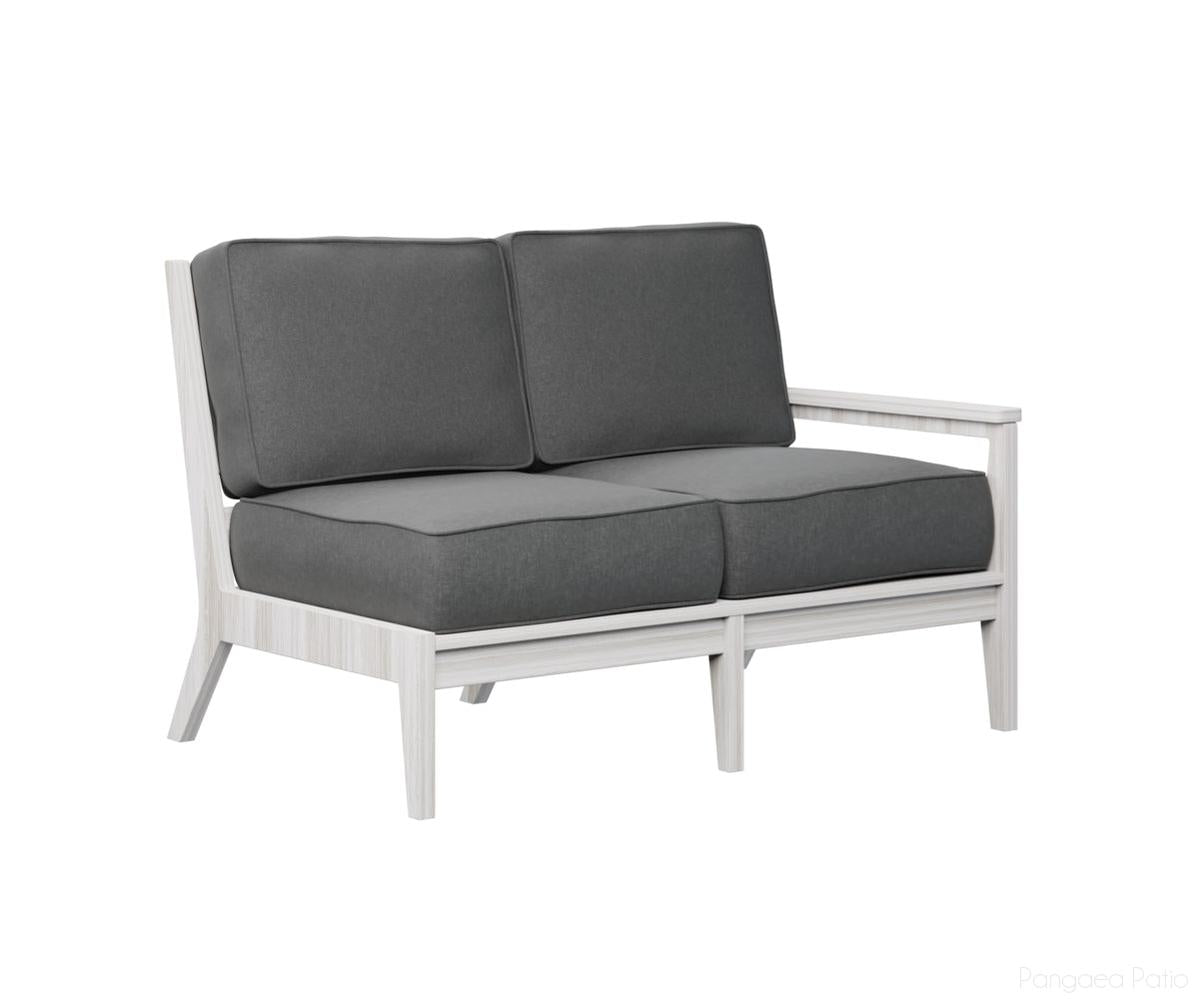 BGMHLSL5134SS-Berlin Gardens-Mayhew Left Arm Loveseat-Seashell BG-Pangaea Patio