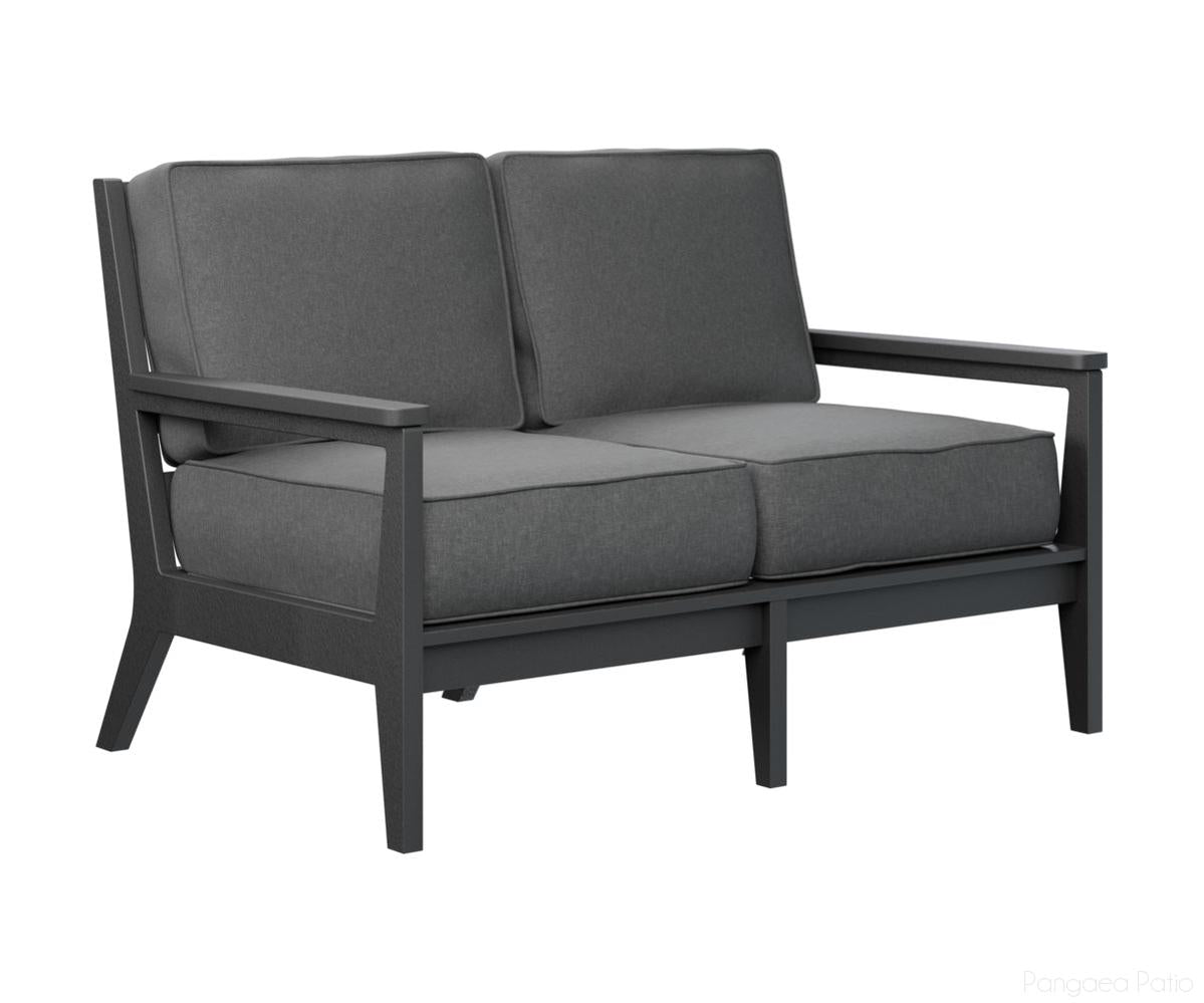 BGMHL5234B-Berlin Gardens-Mayhew Loveseat-Black BG-Pangaea Patio