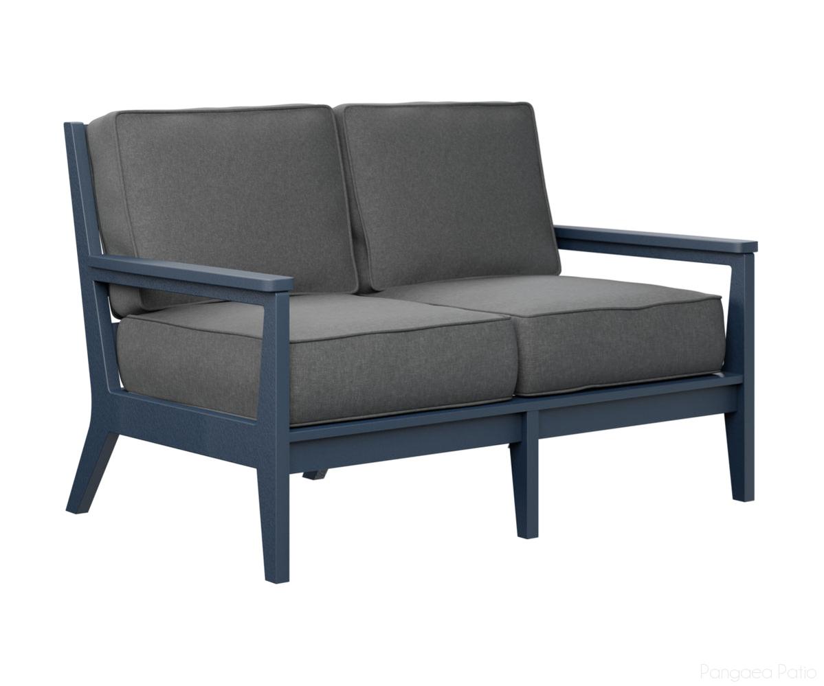 BGMHL5234NB-Berlin Gardens-Mayhew Loveseat-Navy Blue BG-Pangaea Patio