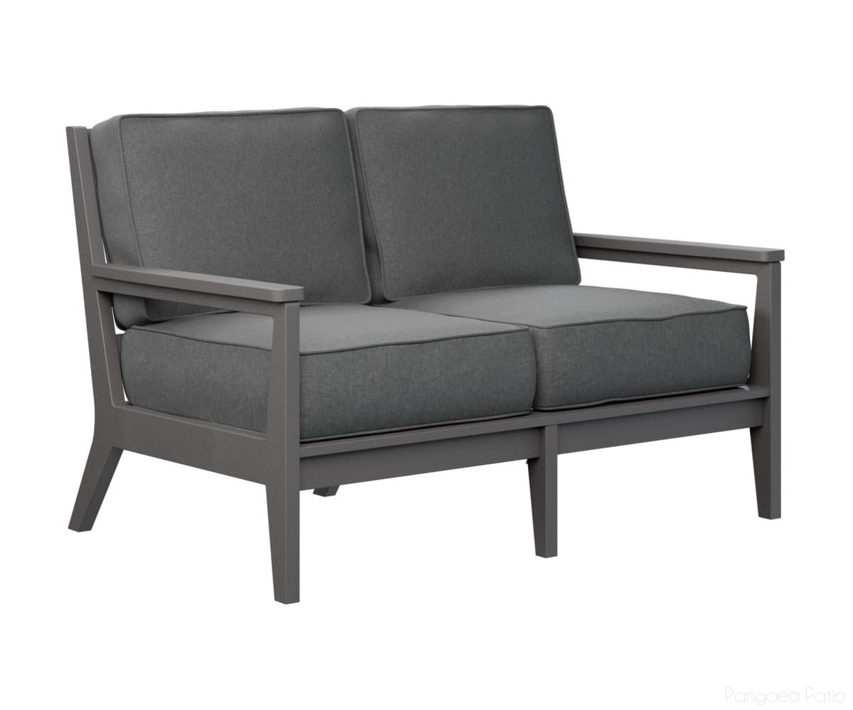 BGMHL5234SG-Berlin Gardens-Mayhew Loveseat-Smoke Gray BG-Pangaea Patio