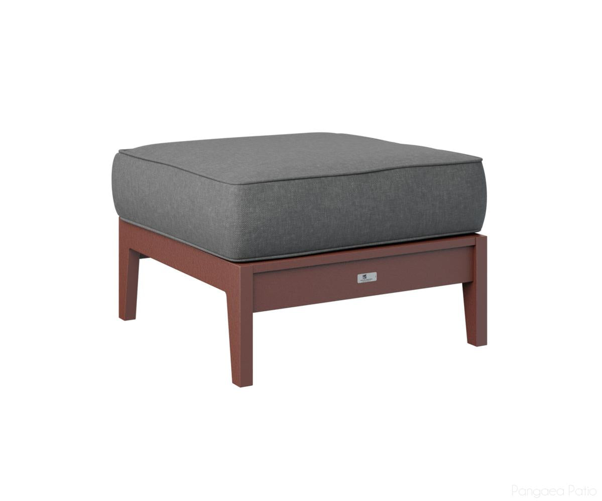 BGMHO2611BR-Berlin Gardens-Mayhew Ottoman-Burgundy BG-Pangaea Patio