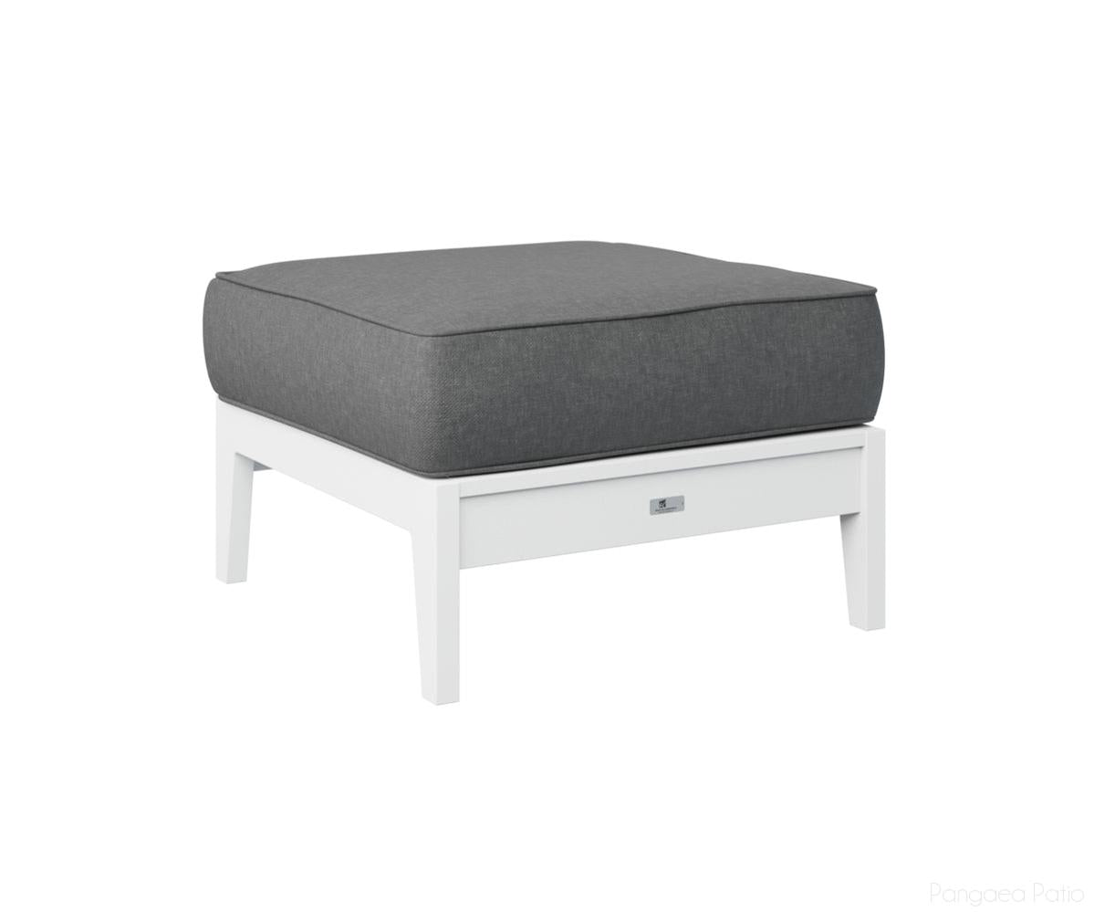 BGMHO2611W-Berlin Gardens-Mayhew Ottoman-White BG-Pangaea Patio