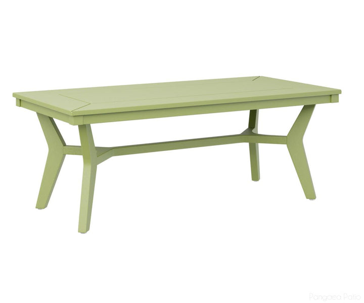 BGMHRCT4818KG-Berlin Gardens-Mayhew Rectangular Coffee Table-Kiwi Green BG-Pangaea Patio