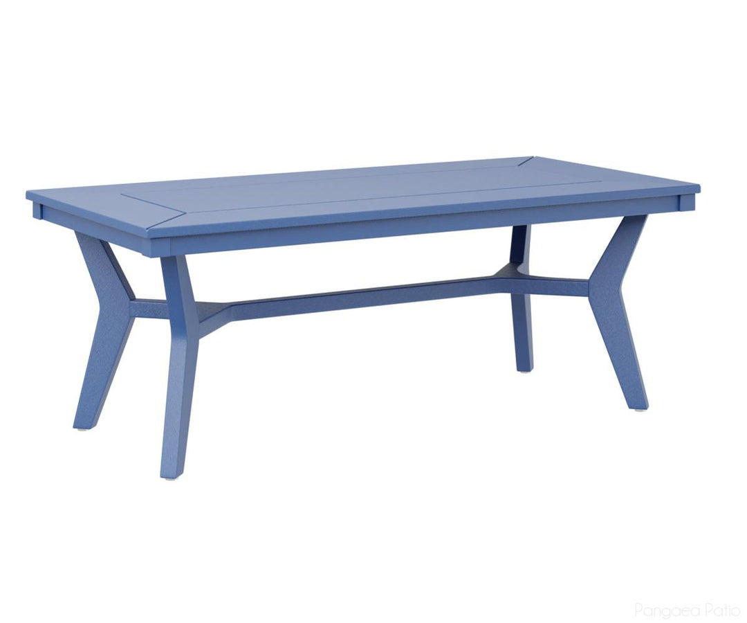 BGMHRCT4818PB-Berlin Gardens-Mayhew Rectangular Coffee Table-Pacific Blue BG-Pangaea Patio