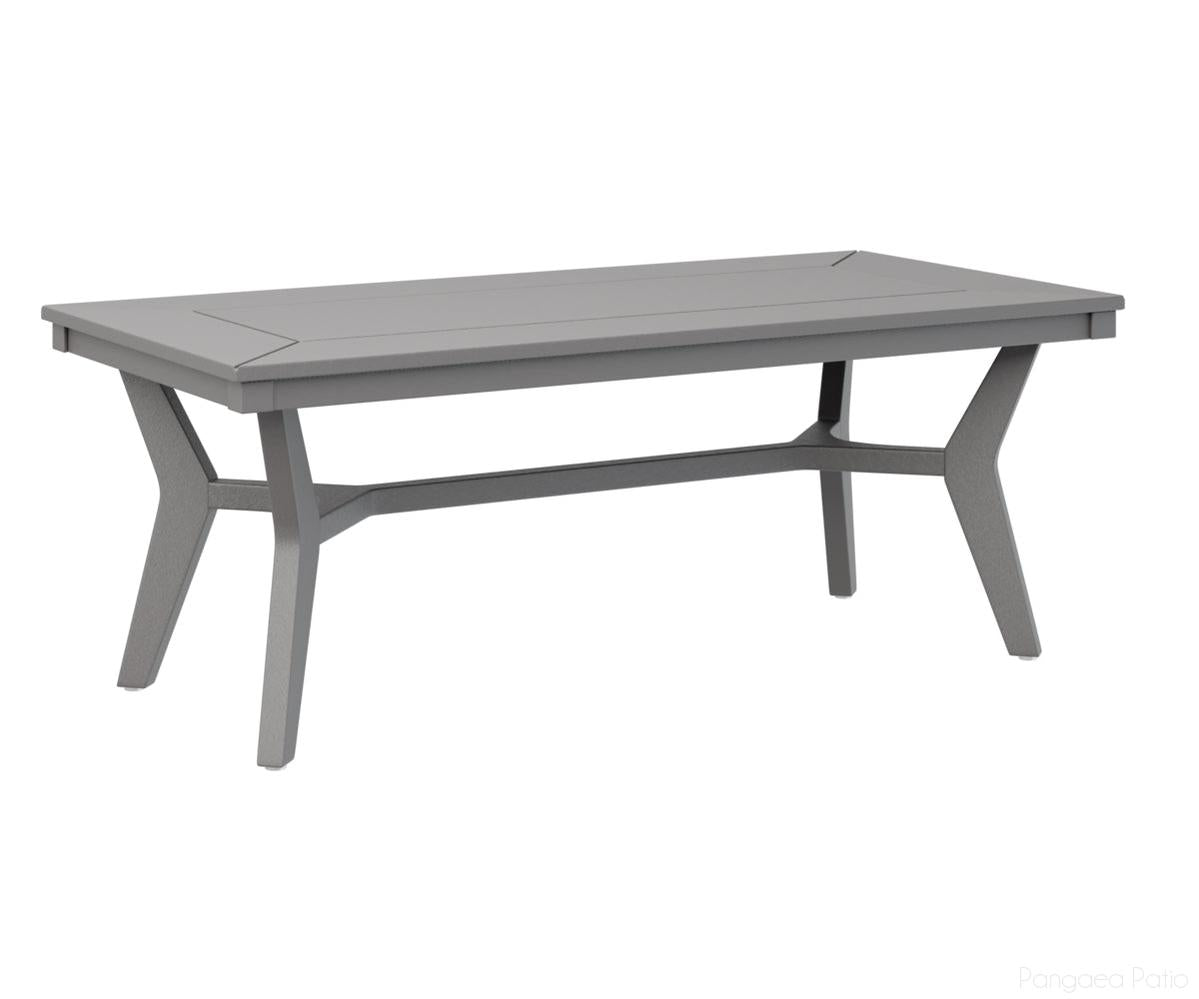 BGMHRCT4818SG-Berlin Gardens-Mayhew Rectangular Coffee Table-Smoke Gray BG-Pangaea Patio