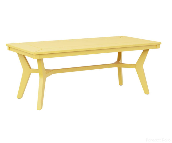 BGMHRCT4818SY-Berlin Gardens-Mayhew Rectangular Coffee Table-Sunburst Yellow BG-Pangaea Patio