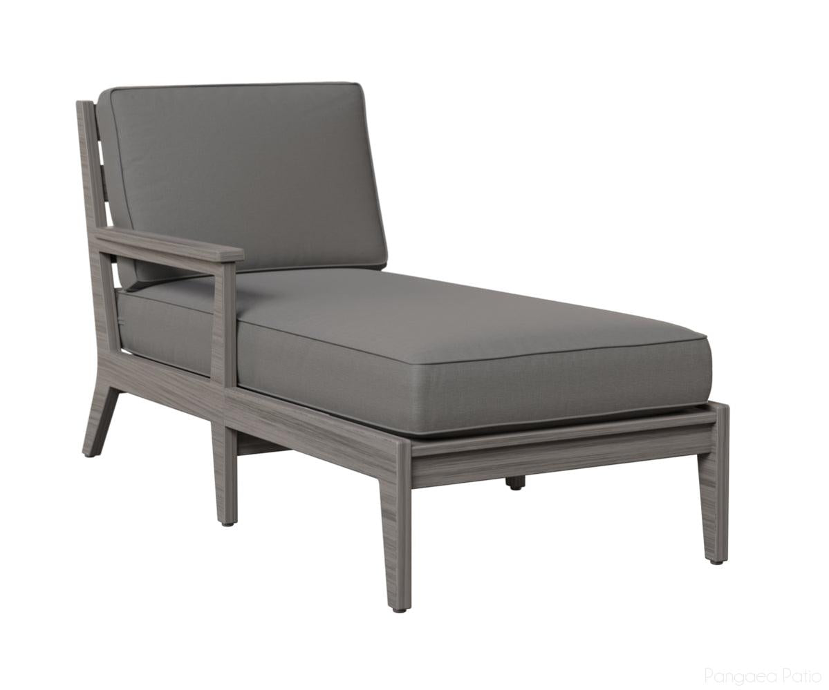 BGMHRCL3063DG-Berlin Gardens-Mayhew Right Arm Chaise Lounge-Driftwood Gray BG-Pangaea Patio