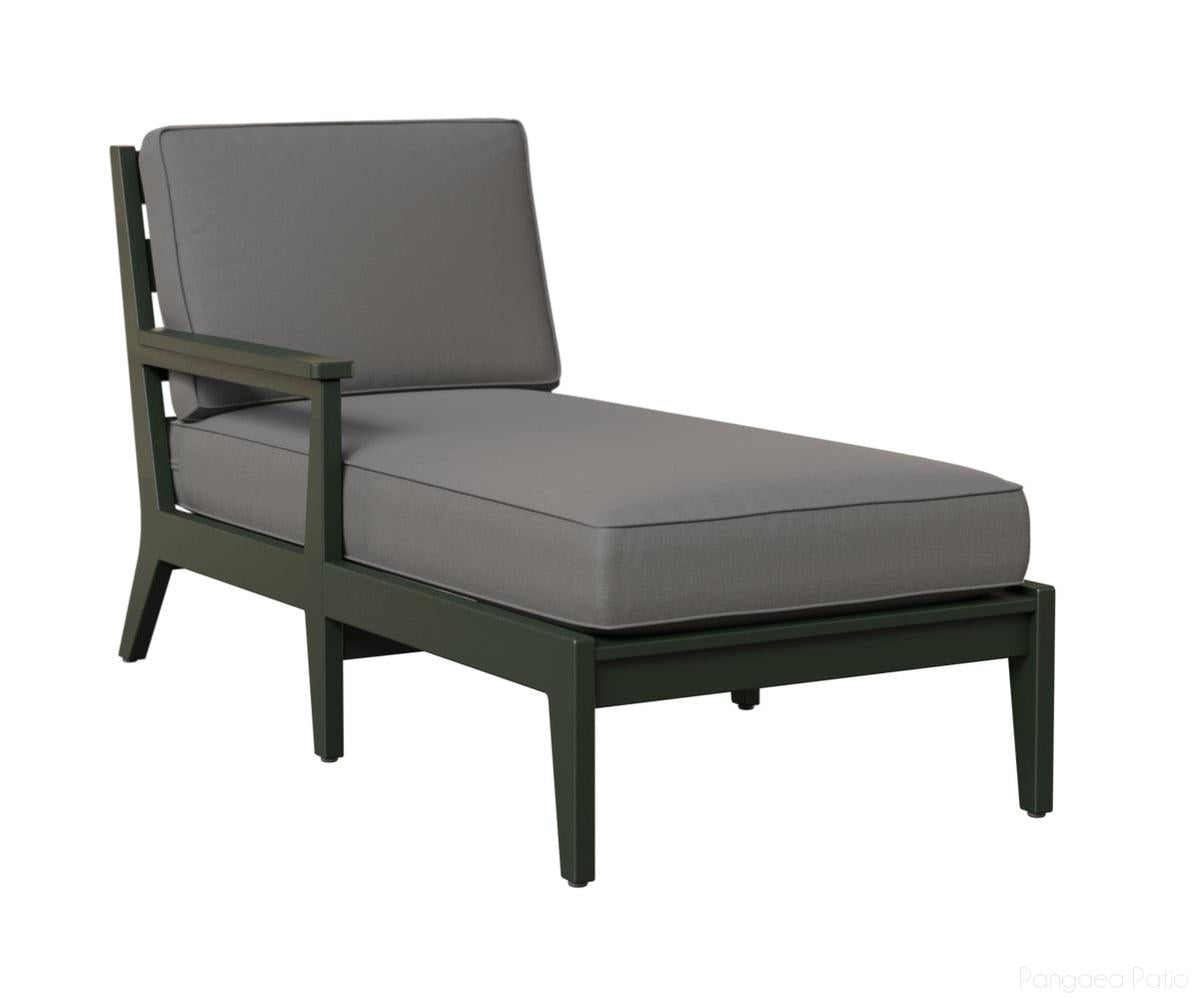 BGMHRCL3063G-Berlin Gardens-Mayhew Right Arm Chaise Lounge-Green BG-Pangaea Patio