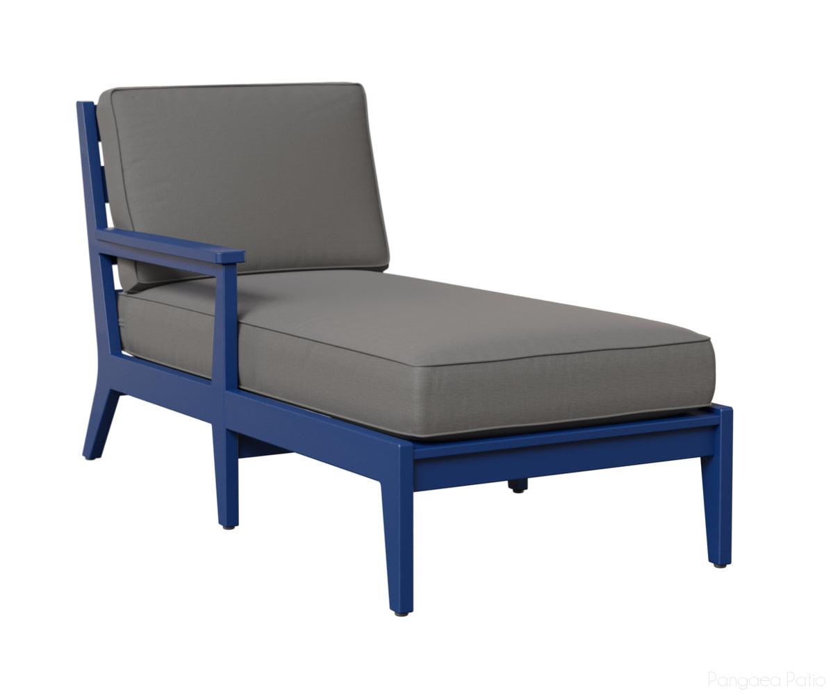 BGMHRCL3063PB-Berlin Gardens-Mayhew Right Arm Chaise Lounge-Pacific Blue BG-Pangaea Patio