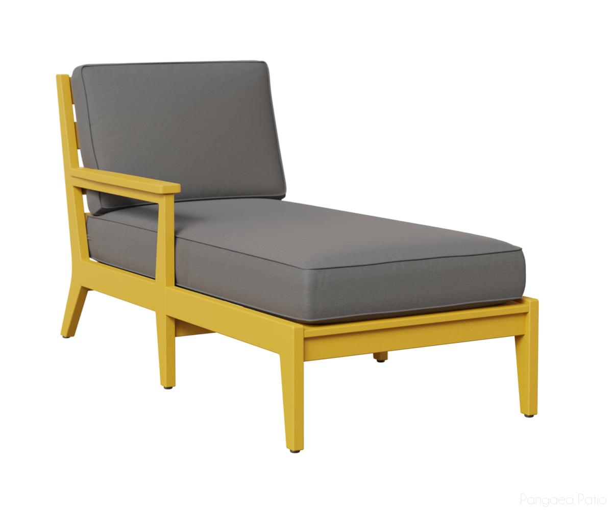 BGMHRCL3063SY-Berlin Gardens-Mayhew Right Arm Chaise Lounge-Sunburst Yellow BG-Pangaea Patio