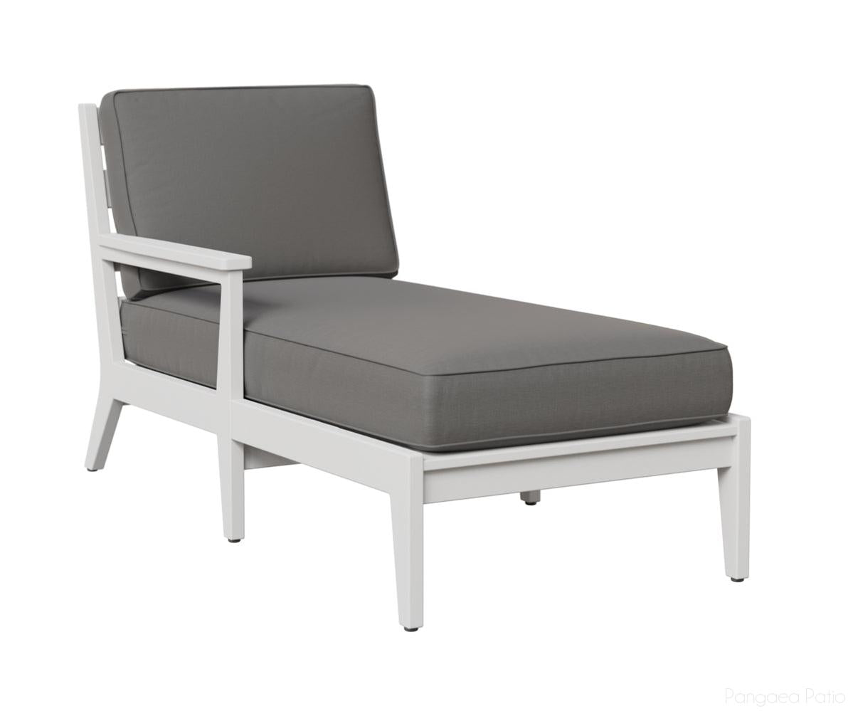 BGMHRCL3063W-Berlin Gardens-Mayhew Right Arm Chaise Lounge-White BG-Pangaea Patio