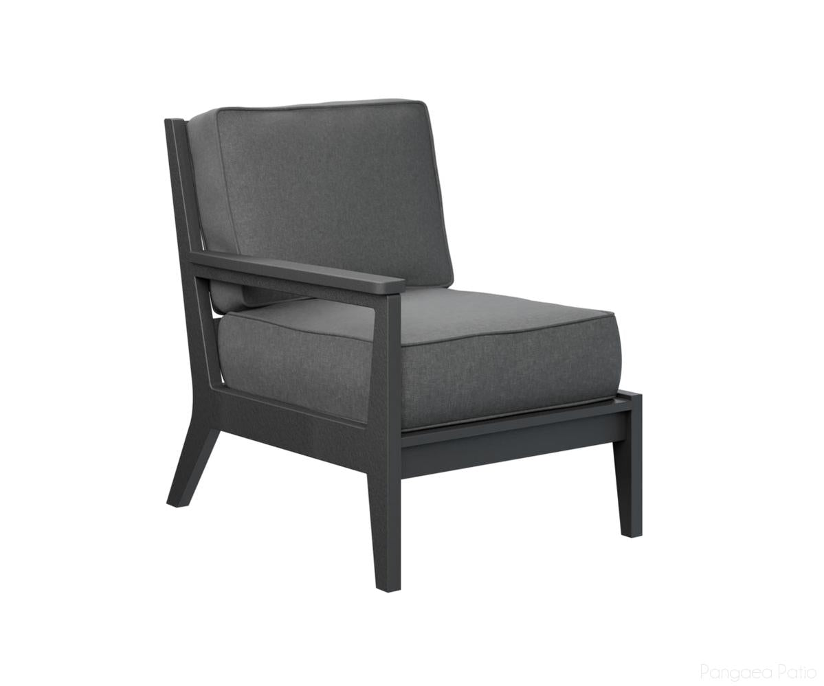 BGMHRSC2734B-Berlin Gardens-Mayhew Right Arm Club Chair-Black BG-Pangaea Patio